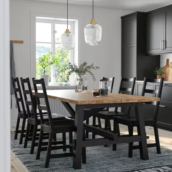 Orlivia-Dining-Set-1-1-600x600 Modern 6-seater wooden dining set in Pakistan with black dining chairs and natural wood table, perfect for contemporary dining rooms and stylish home interiors