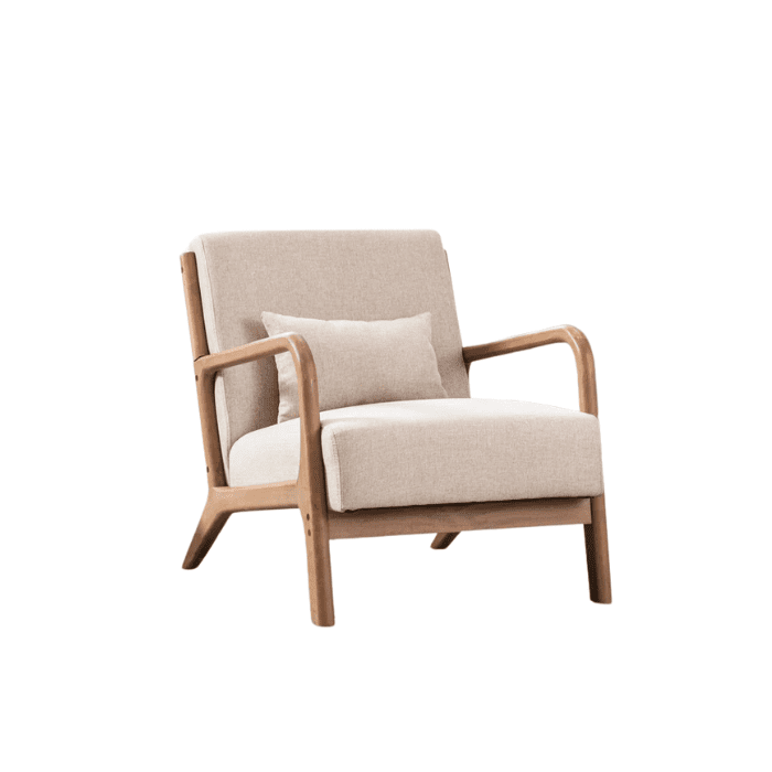 1 Vintage Amber Accent Chair Right Facing