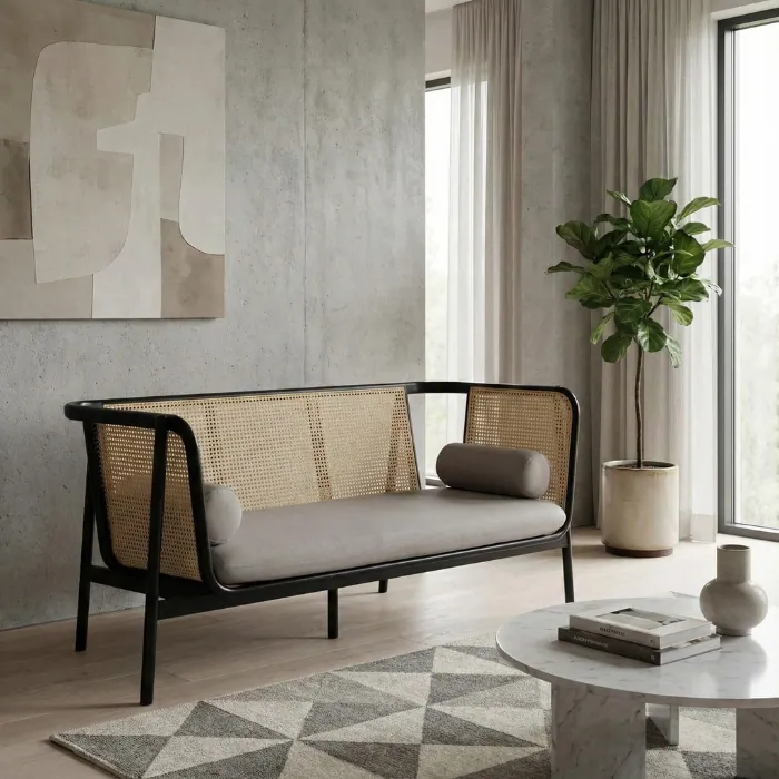 Harvey Cane Sofa Harvey Cane Sofa with background