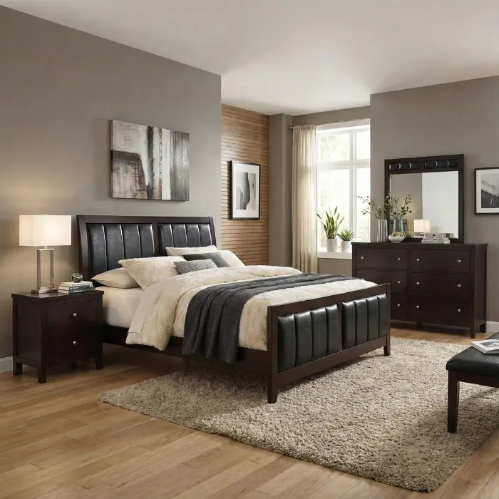 Monarch Sleek Bedroom Set Monarch Sleek Bedroom Set