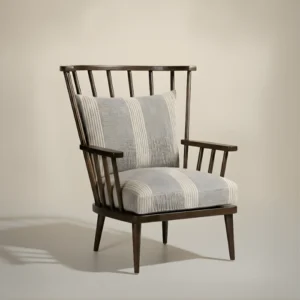 wooden solid wood chair in studio background