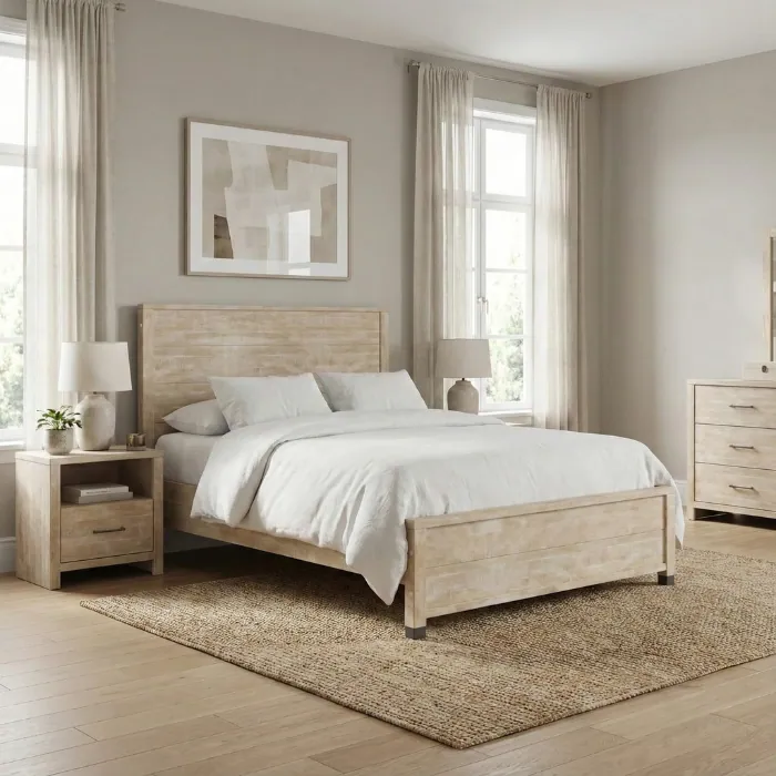 Single Bed Single Bed Barnwood side view