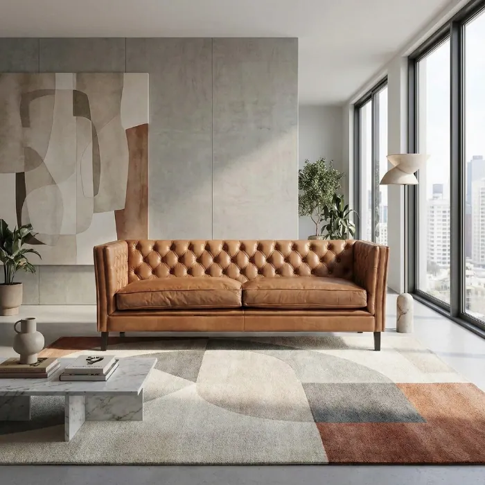 Lavender Pure Leather Sofa Lavender Pure Leather Sofa with background