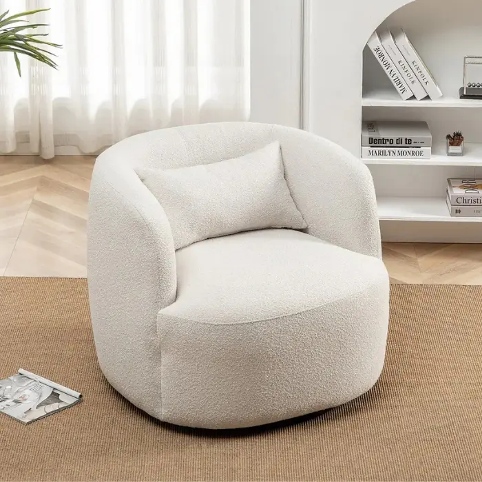 Kinwell-Upholstered-Armchair beige Styling Kinwell Upholstered Armchair at home