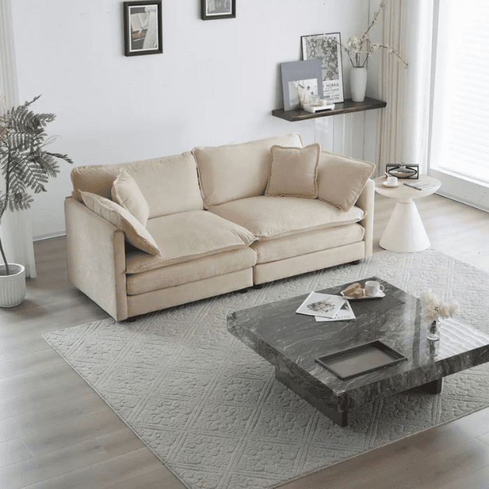 Diana Accent Couch Diana Accent Couch with premium fabric upholstery, modern design, and sleek wooden frame, ideal for luxury living rooms in Pakistan and the UAE.