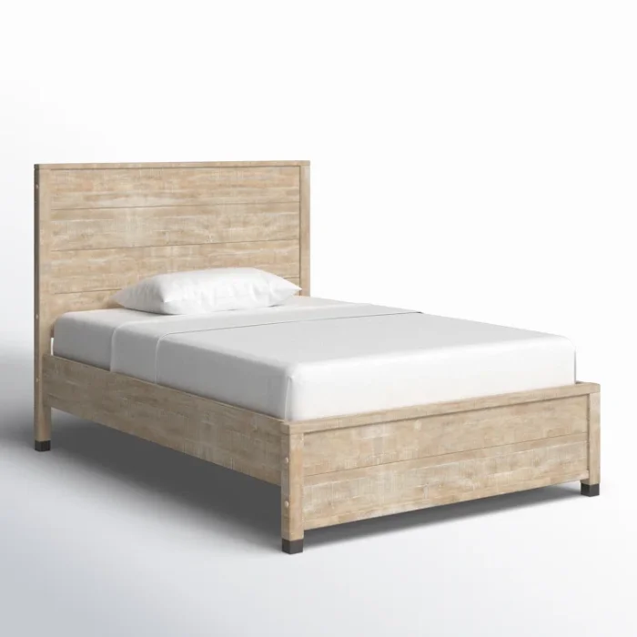 Single Bed Barnwood side view