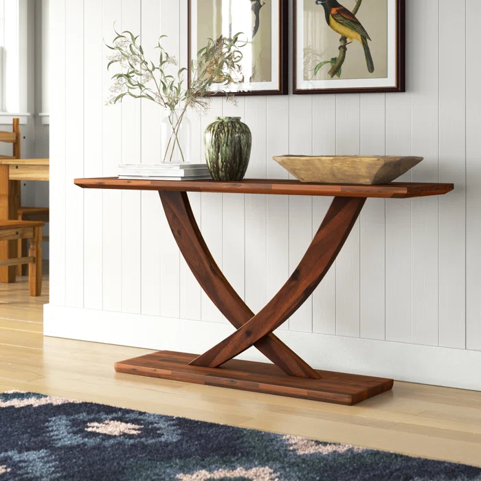Helix Solid Wood Console Table Product image Helix Solid Wood Console Table Product image